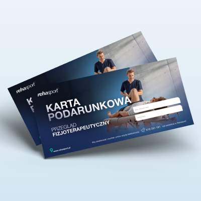 Karta podarunkowa Przegląd fizjoterapeutyczny SPORT